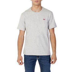 Levi`s Graphic Tee Short Sleeve Crew Neck Men Grey Shirts